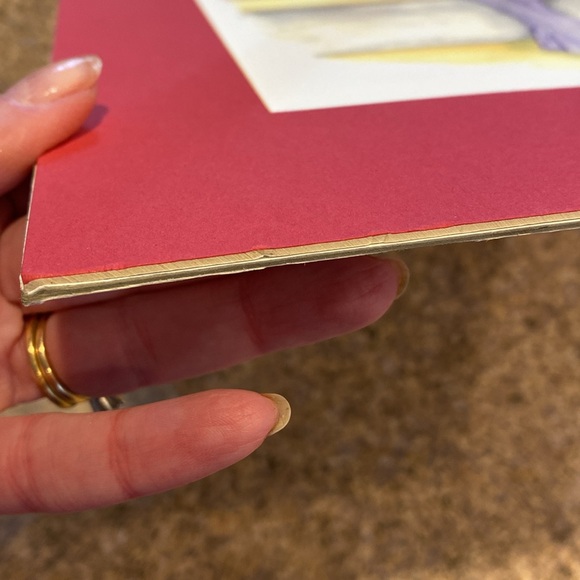 Kathy Harmon 2004 Woman in Purple Dress Red Hat Matted Print Paris - Picture 14 of 16